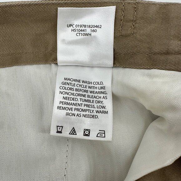 NWT Haggar Mens Tan Pleated Casual Lightweight Chino Shorts Size 42W - Picture 6 of 10